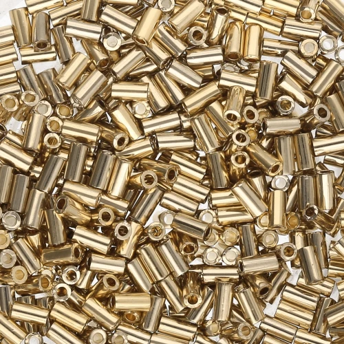 Bugles Miyuki 3 mm BGL1-193 - 24kt Gold Light Plated x5g