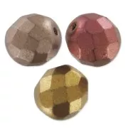 Facetadas 8 mm Crystal Gold Rainbow x20