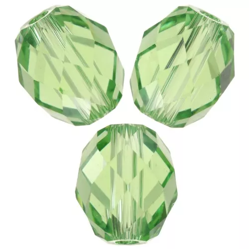Oliva Briolette PureCrystal 5044 oliva perla 7x6 mm - Reinvented Peridot x1