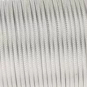 Alambre de cobre redondo texturizado de 0,81 mm, semiduro - Plateado, resistente al deslustre x13.7m