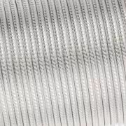 Hilo de cobre redondo trenzado de 0,81 mm, semiduro - Plateado, resistente al deslustre x13.7m