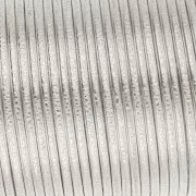 Medio alambre redondo de cobre martillado 0.81mm semi duro - Plateado anti-desgaste x13.7m