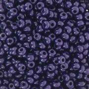 Cuentas de Rocalla Preciosa 8/0, 3 mm - Azul oscuro opaco, 20 g
