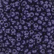 Cuentas de Rocalla Preciosa 8/0, 3 mm - Azul oscuro opaco, 20 g