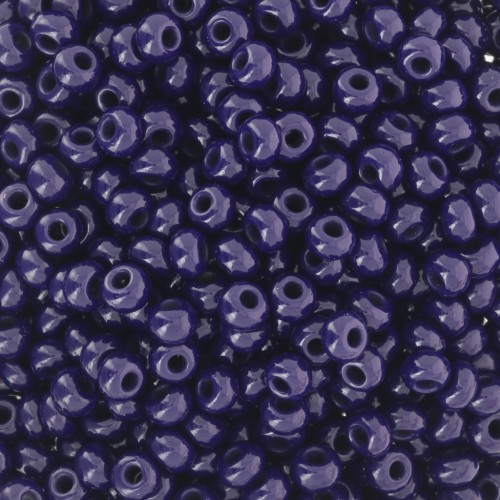 Cuentas de Rocalla Preciosa 8/0, 3 mm - Azul oscuro opaco, 20 g