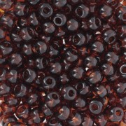 Cuentas de Rocalla Preciosa 6/0, 4 mm - Dark Topaz, 20 g