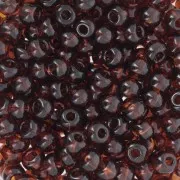 Cuentas de Rocalla Preciosa 6/0, 4 mm - Dark Topaz, 20 g