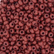 Cuentas de Rocalla Preciosa 8/0, 3 mm - Marrón opaco «Tango», 20 g