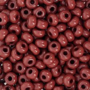 Cuentas de Rocalla Preciosa 6/0, 4 mm - Marrón opaco Tango, 20 g