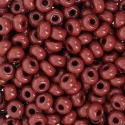Cuentas de Rocalla Preciosa 6/0, 4 mm - Marrón opaco Tango, 20 g