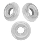 Cuentas arandalas Heishi 4.5 mm - Plata 925 x10|raw }}