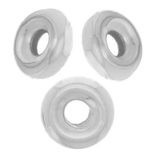 Cuentas arandalas Heishi 4.5 mm - Plata 925 x10