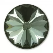 Cabuchón PureCrystal 1122 Rivoli 12 mm Black Diamond