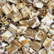 Cuentas Miyuki Tila 5x5x1,9 mm TL-4512 - Amarillo opaco Picasso x100 g