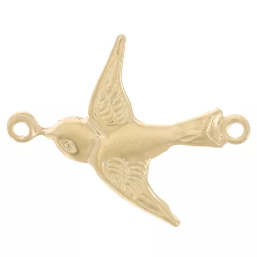 Entrepieza de golondrina 20x17 mm - Relleno de oro (laminado de oro) x1