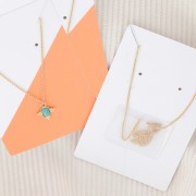 Bolsillos adhesivos transparentes 19x31 mm para cadenas de collares y pulseras x50