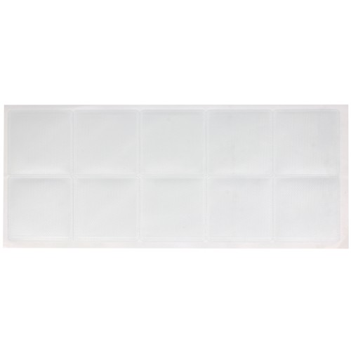 Bolsillos adhesivos transparentes 42x45 mm para cadenas de collares y pulseras x50