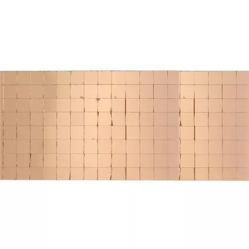 Rollo de 1600 mosaicos espejo cuadrados adhesivos 5x5 mm en vidrio - Dorado rosa x1