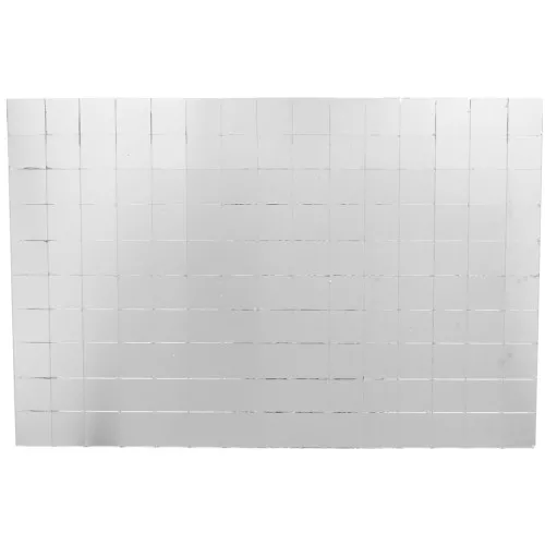 Lote de 150 mosaicos espejo cuadrados adhesivos 10x10 mm en vidrio - Plateado x1