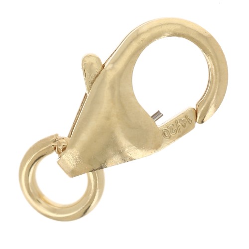 Cierre mosquetón de oro de 8 mm x1