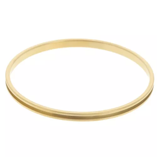 Pulsera brazalete 4x62mm para tejer Delica 11/0 - 1 hilera 1,5 mm Acero inoxidable 304 Dorado