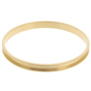 Pulsera brazalete 6x65mm para tejer Delica 11/0 2 filas 3,8 mm Acero inoxidable 304 Dorado|raw }}