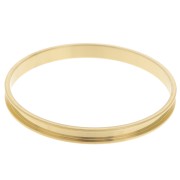 Pulsera brazalete 6x62mm para tejer Delica 11/0 2 filas 3,8 mm Acero inoxidable 304 Dorado|raw }}