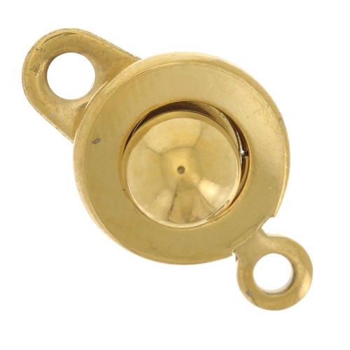 Cierre de presión de 9 mm - Acero inoxidable Dorado 304 x1