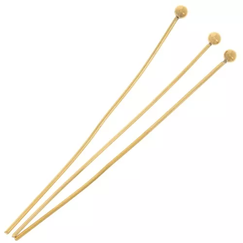 Clavos de cabeza esférica 40x0,6 mm - Acero inoxidable Dorado 304 x6