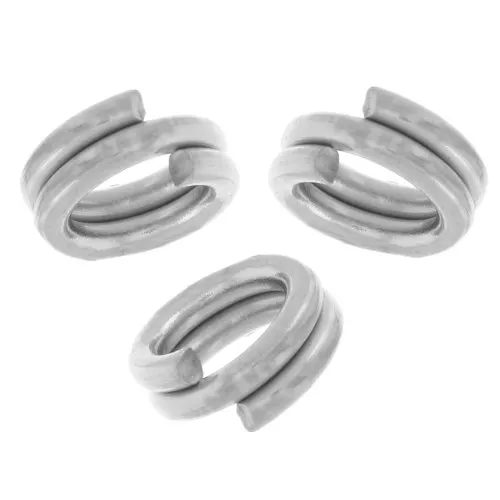 Anillos dobles 4x0,7 mm - acero inoxidable 304 x10
