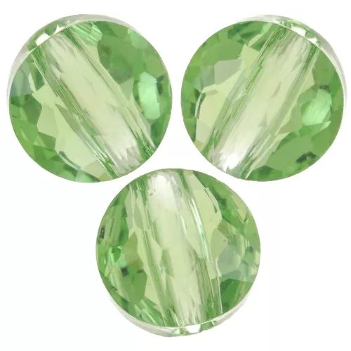 Cuentas planas redondas -6 mm -Thin Round PureCrystal 5034- Reinvented Peridotx6