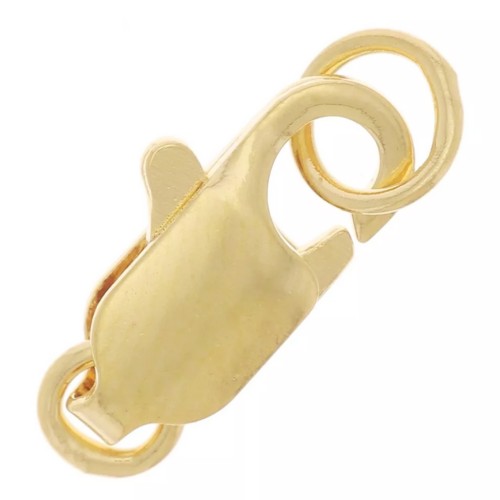 Mosquetón alargado con anillas cerradas 12 mm - Oro x10