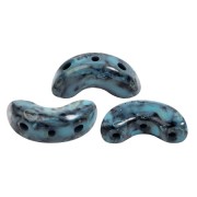 Cuentas de cristal Arcos® de Puca® 5x10 mm - Negro Azul Stony Verde x10g|raw }}