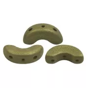 Cuentas de cristal Arcos® de Puca® 5x10 mm - Trendy Olive Mat x10g