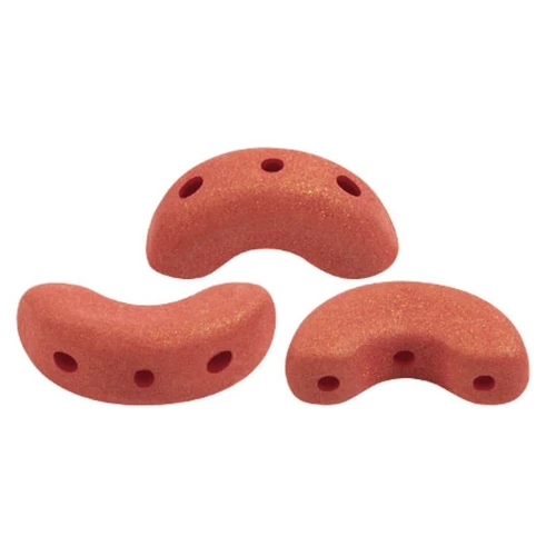 Cuentas de cristal Arcos® de Puca® 5x10 mm - Trendy Sienna Mat x10g
