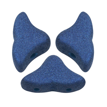 Cuentas de cristal Helios® de Puca® 6x10mm - Trendy Royal Blue Mat x10g