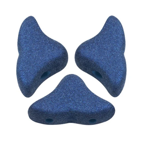 Cuentas de cristal Helios® de Puca® 6x10mm - Trendy Royal Blue Mat x10g