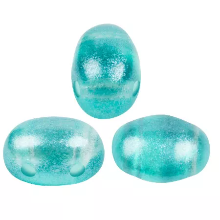 Cuentas de cristal Samos® by Puca® 7x5 mm - Riviera Azur x10g