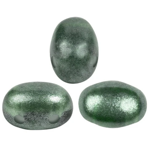 Cuentas de cristal Samos® by Puca® 7x5 mm - Riviera Bottle Green x10g