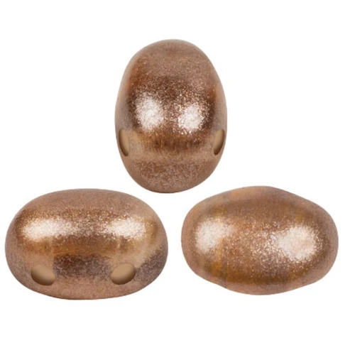 Cuentas de cristal Samos® by Puca® 7x5 mm - Riviera Mocca x10g
