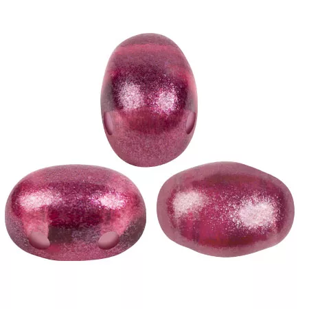 Cuentas de cristal Samos® by Puca® 7x5 mm - Riviera Siam Fucsia x10g