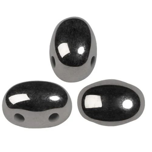 Cuentas de cristal Samos® de Puca® 7x5 mm - Full Chrome x10g