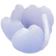 Cuenta de flor de plástico de 13 mm - Aciano x1