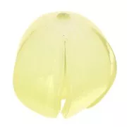 Cuenta flor de plástico 12 mm - Amarillo x1