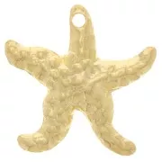 Dije Estrella de Mar 14 mm - Dorado con oro fino x1