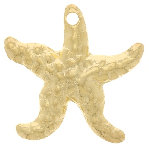 Dije Estrella de Mar 14 mm - Dorado con oro fino x1