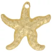 Dije Estrella de Mar 14 mm - Dorado con oro fino x1