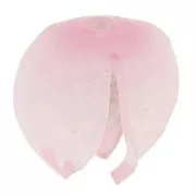 Cuenta flor plástico 10 mm - Rosa x1