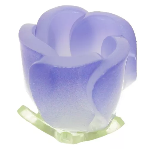 Cuenta flor tulipán 15x13 mm plástico - Azul oscuro x1