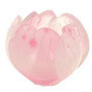 Cuenta flor de plástico 15 mm - Rosa x1